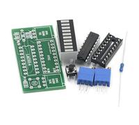 Fuhjythy LM3914 Battery Capacity Indicator Module Power Level Tester 10 Segment 3.7V Lithium 12V Battery Capacity Indicator Module LED Display DIY Kits