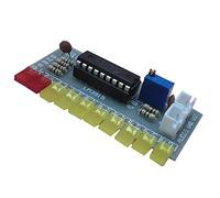 Fuhjythy LM3915 Audio Level Indicator Diy Kit 10 Led Sound Audio Spectrum Analyzer Level Indicator Kit Electoronics Soldering