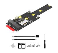 Fuhjythy M.2 Key M to Mini PCIE Adapter with SIM Card Slot Supports WiFi WWAN LTE 3G/4G/5G Network Modules for Desktop