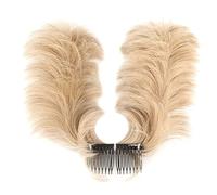 Fuhjythy Messy Bun Hair Piece Side Comb Clip in Hair Bun Tousled Hairpiece for Women Adjustable Tousled D