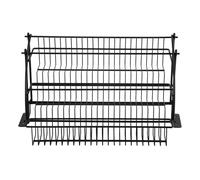 Fuhjythy Metal 3-Tier Pull Down Spice Rack - Retractable Large Capacity Kitchen Storage Shelf Organizer for Cabinet A