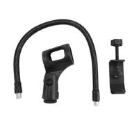 Fuhjythy Mic Flexible Gooseneck Clamp Microphone Stand 360 Degree Flexible Gooseneck Microphone Stand Adjustable Desk Mic Arm Stand with Clip