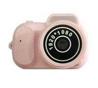 Fuhjythy Mini Digital Camera 1080P 2MP 100 Minutes Battery Life Small Video Camera with Color Screen Wrist Strap for Teens Kids,C