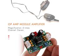 Fuhjythy Mini Preamp Op Amp Module Amplifier Dual Channel NE5532 Preamplifier Tone Board 5 Times Wide Voltage 12-30V
