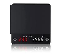 Fuhjythy Mini Smart Weighing Precision Scale Digital Coffee Scale Espresso with Timer (1 Pcs, Black)