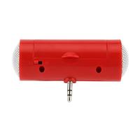 Fuhjythy Mini Speaker 3.5mm Portable Speaker Mini Amplified Speaker Plug and Play for Mobile Phones and Tablets Red