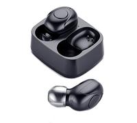 Fuhjythy Mini Wireless Bluetooth Headset Touch Light Earplugs Anti-Sweat HD Sound Quality Stereo Universal Headset,Button Black