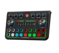 Fuhjythy new P99 Live Sound Card Mixer Podcast Sound board Voice Sound Board for Phone PC Computer DJ-Music Studio Mixer