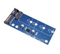 Fuhjythy NGFF M.2 Adapter M2 to SATA 3 Adapter SSD M2 to SATA Expansion Card B Key Support 30/42/60/80mm Blue