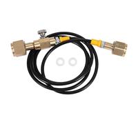 Fuhjythy O2 Tank Refill Station Charging Adaptor Transfer with 1.5M 5Ft Hose W21.8-14 to W21.8-14(DIN 477)