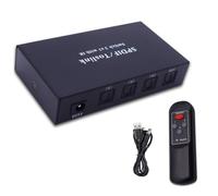 Fuhjythy Optical Switcher with 2 Way Spdif Toslink Optical Digital Audio Splitter Out with IR Remote Control Switch Replacement Accessories