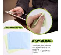 Fuhjythy Pack 10 Microfibre Cleaning Cloth for/Clenz/Glasses/Lens Optical Wipes Spectacles/CameraSpectacles/Sunglasses, Camera Lenses/CD'S, DVD'S, PDA'S, IPads Screens