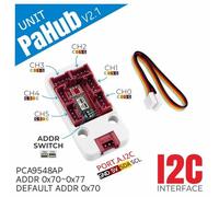 Fuhjythy PaHub V2.1 Unit I2C Multiplexer IoT Development Kit I2C Bus 1 in 6 Expansion on-Board Dipswitch PCA9548AP
