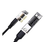 Fuhjythy PCI-E 1X to 1X Riser Extender USB 3.0 Cable Working for AMD Motherboard PCI-E 3.0 X1 Slot for BTC Miner Antminer Mining