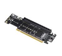 Fuhjythy PCIE 4.0 Channel Splitter Expansion Riser Card PCIE Splitter Adapter Card NVMe Expansion Riser Card 8+4+4Hyper Ultra Quad VROC M.2 NVMe Port Expansion Riser Card