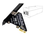 Fuhjythy PCIe 4.0 X1 to Oculink SFF8611/8612 Expansion Card to SFF-8639 U.2 SSD for External Graphics Card for Win/Linux
