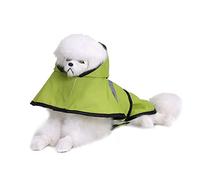 Fuhjythy Pet Dog Raincoat Reflective Rain Jacket Waterproof Pet Clothes Small Medium Dog Raincoat M