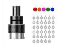 Fuhjythy Photograph Flash Snoot Conical Lens Video Modelling Shape Photo Studio Light Kit with Optical Spotlight Lens 35 Gobos