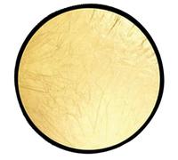 Fuhjythy Photography Reflector 2-In-1 Gold Silver Foldable Mini Round Portable Suitable for Studio Diffuser Easy to Use