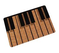 Fuhjythy Piano Keys Music Notes Front Door Mat Large-Outdoor/Indoor Entrance Door Mat Home 45 X 75cm
