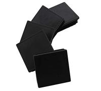 Fuhjythy Plastic Square Tubing Inserts End Blanking Cover Caps 50mmx50mm 5 Pcs