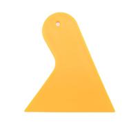 Fuhjythy Plastic Yellow Auto Car Window Sticker Film Scraper Squeegee Cleaning Tool 10.5x9.5cm
