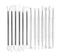 Fuhjythy Polymer Clay Tools Pottery Ceramic Sculpting Tools Carving Ribbon Wire End Loop Clay Tools Set