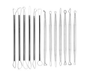 Fuhjythy Polymer Clay Tools Pottery Ceramic Sculpting Tools Carving Ribbon Wire End Loop Clay Tools Set