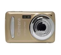 Fuhjythy Portable Digital Camera 16 Million HD Pixel Compact Home Digital Camera for Kids Teens Seniors Gold