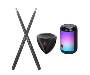 Fuhjythy Portable Electronic Air Drum Somatosensory Drum with Drumstick Electronic Drum Musical Instruments for Kids Beginner Easy Install Easy to Use -B