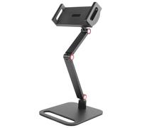 Fuhjythy Portable Monitor Stand Adjustable 360° Swivel Bracket Tablet Holder Compatible with Tablet Desktop Clamp Stand Easy Install