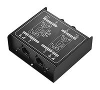 Fuhjythy Premium Direct Injection Molded Audio Box Injection Molded Audio Box Plastic Injection Molded Audio Box Passive DI Unit Canceller with Input Pad for Guitar and Bass Connections