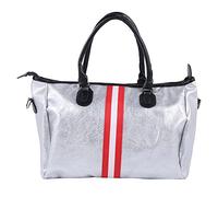 Fuhjythy PU Leather Sports for Fitness Yoga Bags Travel Sport Handbag Crossbody Waterproof Training Gym Bags Shoes Storage Red