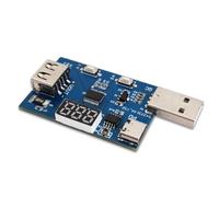 Fuhjythy QC2.0 QC3.0 PD3.0 Decoy Module Navy Blue Decoy Module 3.6-20V Adjustable Multifunction Voltage Charging Head Test Aging Module