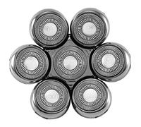 Fuhjythy Replacement Cutter for Electric Shaver for Men Beard Trimmer Wet and Dry 7D Floating Heads Blade Silver