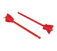 Fuhjythy Resin Mixer Paddles, Epoxy Mixer Attachment for Drill, Reusable Paint Stirrer Drill Attachment(2Pcs)