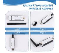 Fuhjythy RT3070 150Mbps 802.11N Mini Wireless Nano USB WiFi Adapter WiFi Dongle for CE5.0/CE6.0/7/8/10