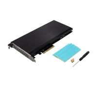 Fuhjythy Server Expansion Card ST5112 PCIe X8 PEX8747 Quad Channel NVMe Server Grade Storage Expansion Card