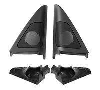 Fuhjythy Set Car Front Door Speaker Audio Cover Horn Tweeter Loudspeaker Cover Trim with Foam For 3 Series E92 E93 2006-2013