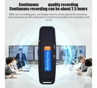 Fuhjythy Small USB Voice Record Mini Digital Voice Recorder MiniSound Dictaphone Audio Recorder Pen 32GB for Meeting Interview