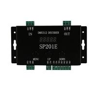 Fuhjythy SP201E DMX512 WS2812B WS2811 to SPI Controller Decoder,Support Multiple ICs