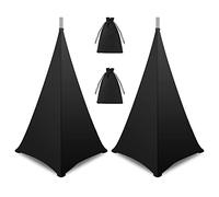 Fuhjythy Speaker Stand Cover-Dj Speaker Covers Compatible with Most Adjustable Tripod Speaker Stand, Speaker Stand Scrim Cover