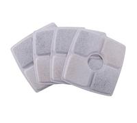 Fuhjythy Square Filters for 2.5L Square Cat Water Drinking - Triple Action Water Softening Filter Replacement - 4 Pack
