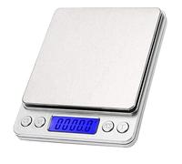 Fuhjythy Stainless Steel Digital Kitchen Scale, 3Kg/0.1G Mini, Electronic Scale, USB Rechargeable Digital Scale