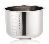 Fuhjythy Stainless Steel Rice Cooker Inner Pot 5L,with Scale for Rice Pot Rice Cooker Rice Cooker Inner Pot Replacement Rice Pot