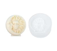 Fuhjythy Sun Goddess Candle Silicone Mold Moon Goddess Face Candle Silicone Mold Resin Gypsum Mold 1 Piece