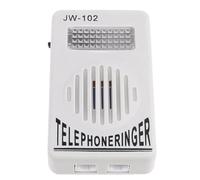 Fuhjythy Telephone Ringer Phone Amplifier Wall Ring Speaker Strobe Light Flasher Bell Extra-Loud Sound