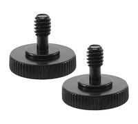 Fuhjythy Thumb Screw Camera Quick Release 1/4 inch Thumbscrew L Bracket Screw Mount Adapter Bottom 1/4 inch-20 Female Thread (Pack of 2)