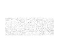 Fuhjythy Topographic Contour Extended Big Mouse Pad Computer Keyboard Mouse Mat Mousepad 800x300x2mm