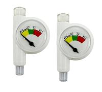 Fuhjythy Tracheal Intubation Balloon Pressure Gauge Saturation Detection Device Veterinary Hospital Clinic Supplies 2pcs